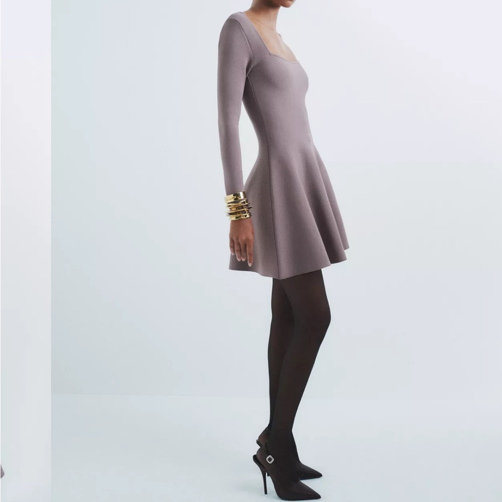 NEW NWT SCULPT DRESS ARITIZIA SQUARE NECK APPLAUSE - Picture 4 of 6